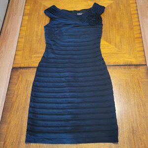 Adrianna Papell Black Layered Dress